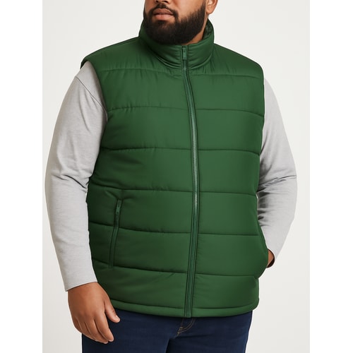 Bigdude Padded Gilet Dark Green